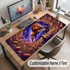 Decorative Artwork Theme Customized Mouse Pad Personalized Print Name Text Desk Mat For Home Office Table Decor