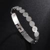 Stainless Steel Jesus Round Amulet Bracelet Catholic San Benito Cross Bracelet Religious Fashion Jewelry for Men and Women