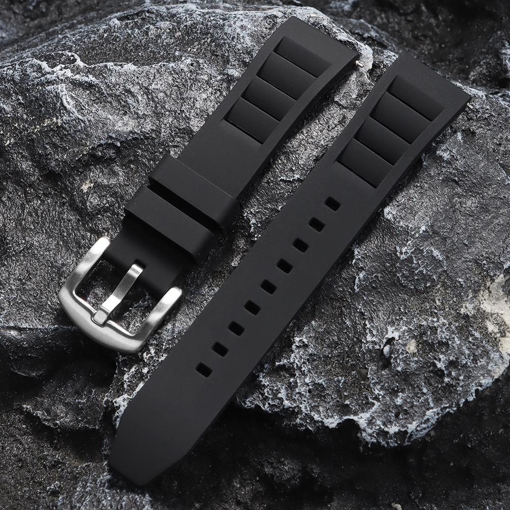 Silicone Watch Strap 20mm 22mm Soft Waterproof Rubber Watchband for Huawei Watch for Samsung Galaxy Belt Quick Release Bracelets