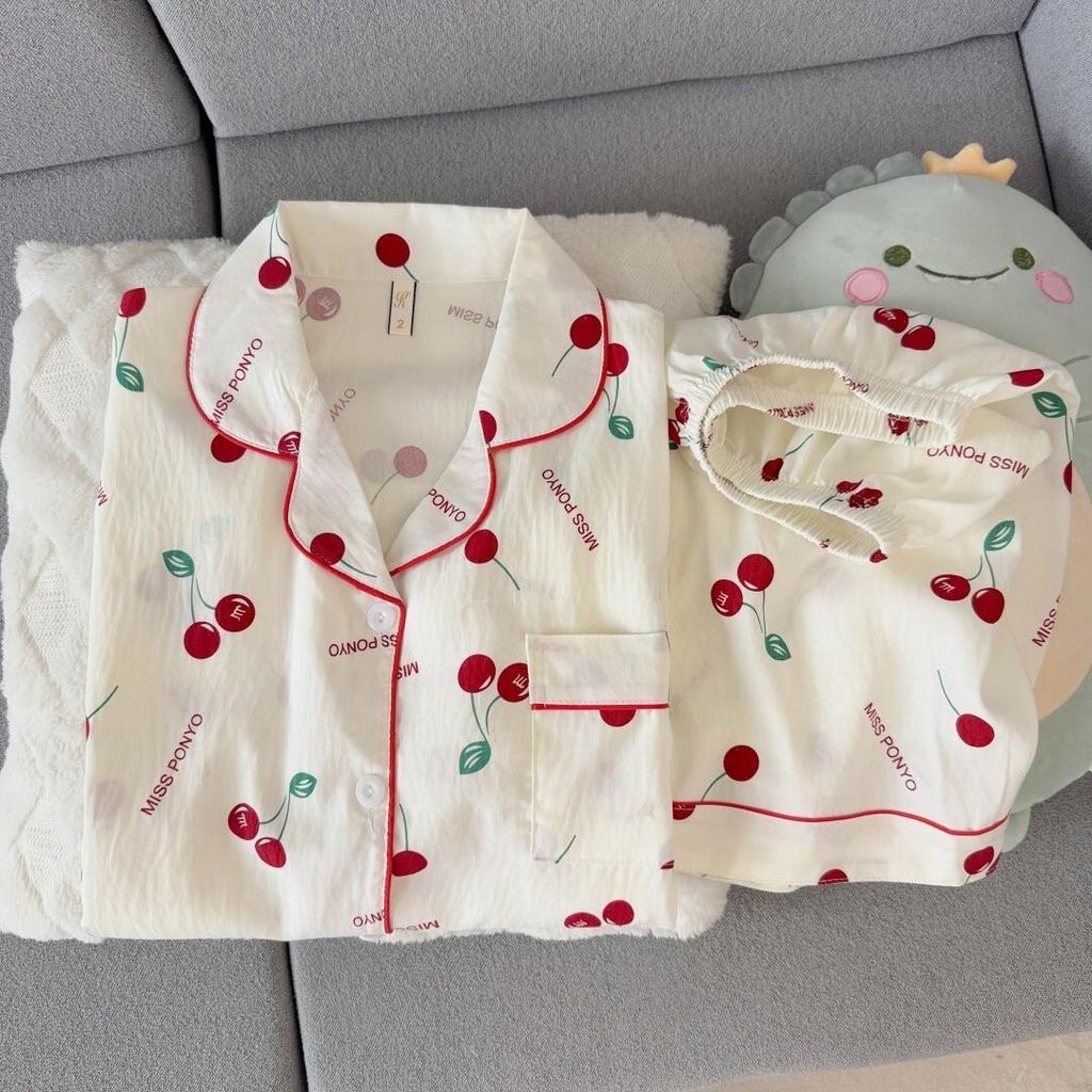 Sommer neue Pyjamas Damen kurzärmelig Shorts dünne Wolkenbaumwolle Cartoon niedlich große Größe Koreanische Version Loungewear