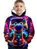 Fajne Gamepady Chłopięce Casual Długie Rękawy Bluzy Chłopięce Bluzy Jesień Wiosna Bluzy Z Kapturem Topy Outdoor Kolorowe Dziecięce Ubrania