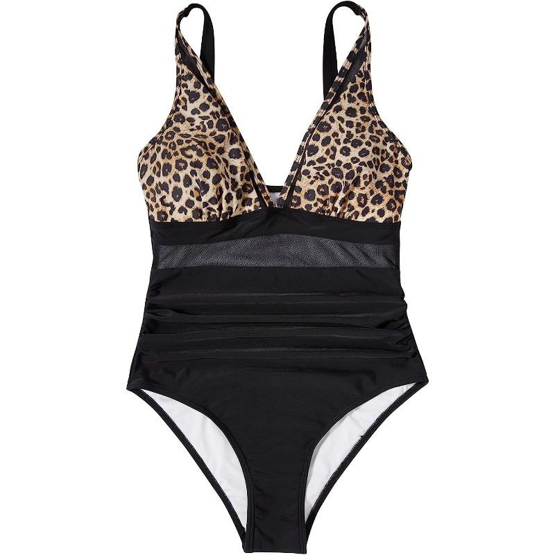 One-piece swimsuit Sexy tight clear bikini swimsuit, backless perspective