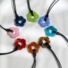 Bunte Blumen-Anhänger-Halskette für Frauen Freundin Geschenk Harajuku Harz Pflaumenblüte Choker Jahrestag Y2K Schmuck 2026 Trend