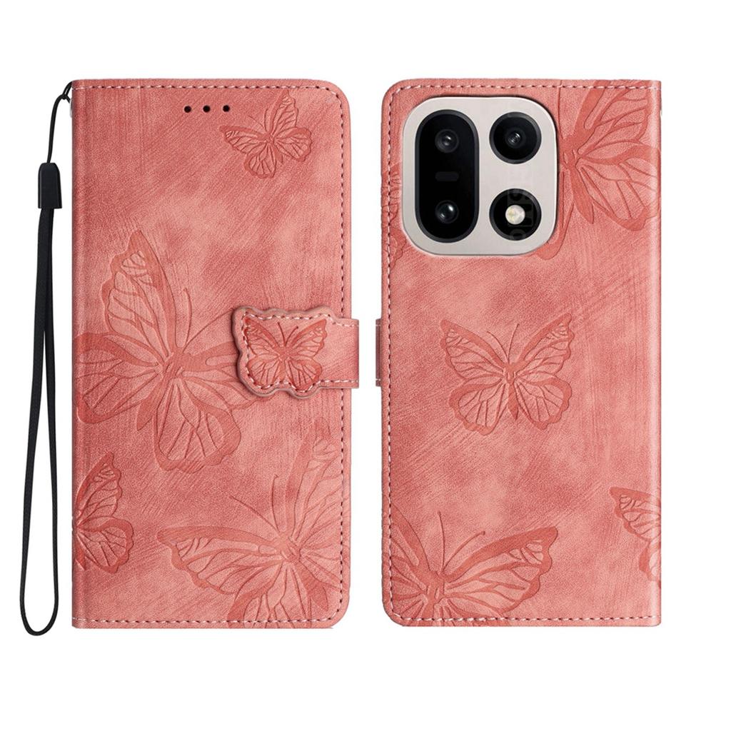 For OnePlus 15 5G Case Butterfly Design Flip Wallet Leather Phone Cover Skin-Touch