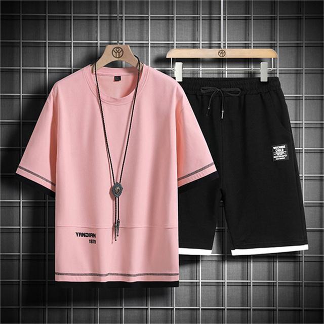 Men Tracksuits 3d Printing 2 Pieces Tops and Shorts Sportswear Man Clothes Set Suit Fashion Jogger Outfit Oversized Men Costume