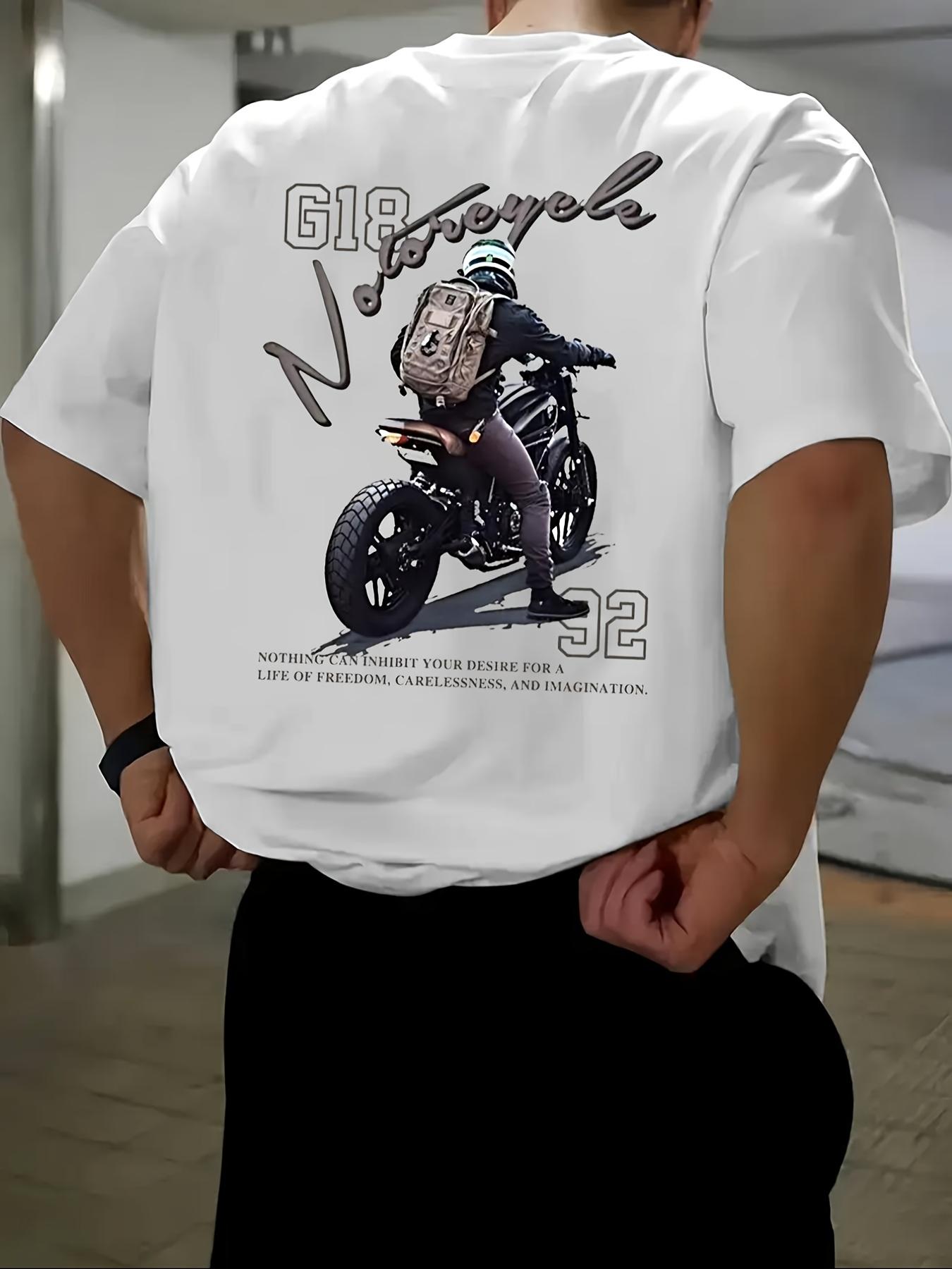 ZX Summer Hot Selling Mens Round Neck Letter Print Round Neck Short Sleeved Tshirt Suitable for Summer Leisure Sports 4XL