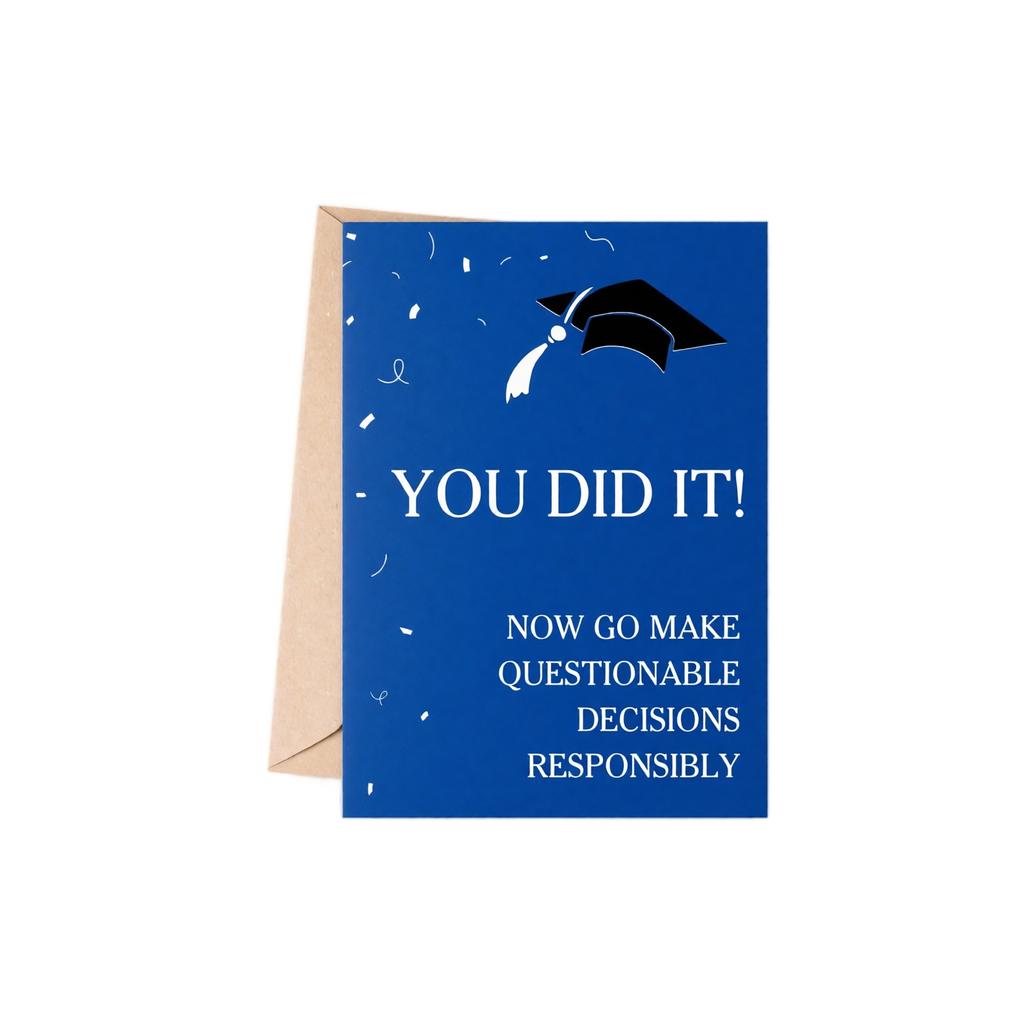 Graduation Card with Envelope Graduation Congratulations Card for College High School Graduate Includes Envelope Suitable for Graduation Gift