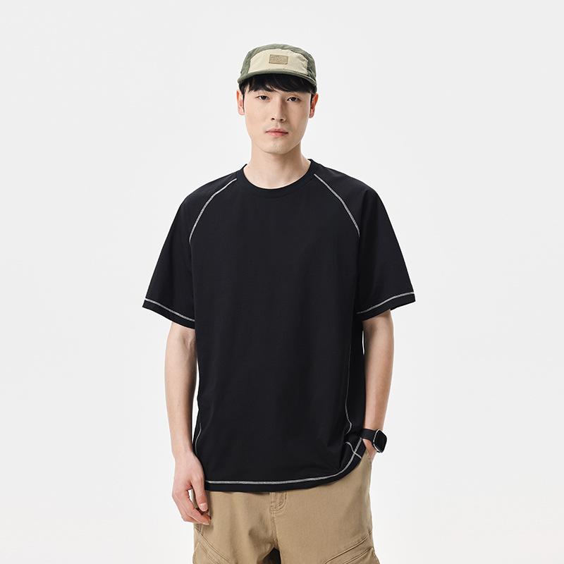 Trendy Round-Neck Short-Sleeve T-Shirt New Summer Style Loose-Fit Outdoor Sports Fashionable Versatile Top