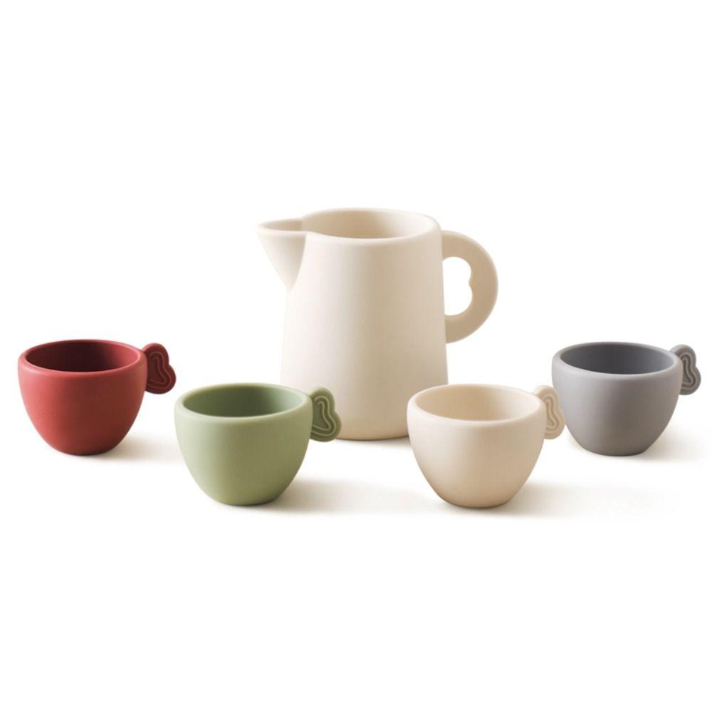 Kitchen Utensil Teapot Teacup Simulation Wooden Pretend Play Toy Afternoon Tea Toy  Baby Toddlers
