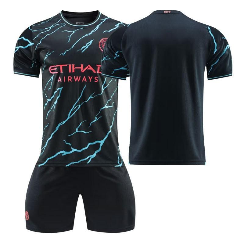 24 Manchester City s Second-away Football Shirt Harland No. 9 Jersey Set De Braunet 17 Men s Print 20