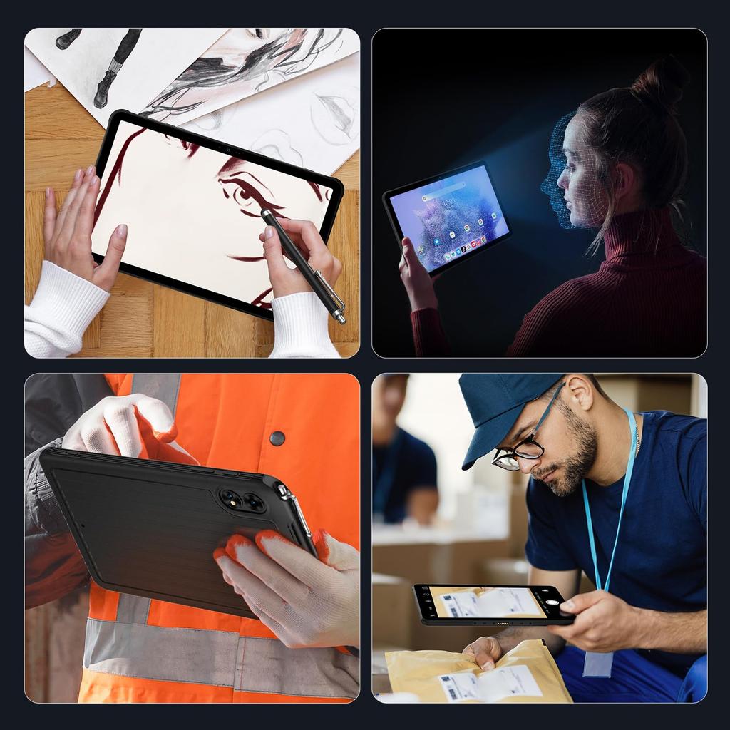 UMIDIGI Active T1 Tab Waterproof Tough Android 10000mAh High Capacity 20W 1TB TF 2K IPS Face Quad FM and Stylus Included 11-inch Tablet, Tablet,