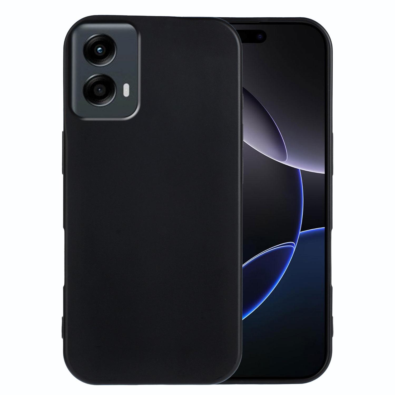 

Для Motorola Moto G 5G (2024) Чохол з ТПУ М який Матовий Захист від відбитків пальців Задня кришка для телефону Black