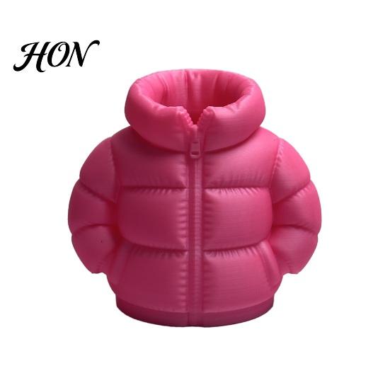 Gift for Teachers Down Jacket Pen Holder, 3D Printed Funny Puffer Pencil Cup, Holder Office Small Desk Organizer Storage Box Home Desktop Decor Marker