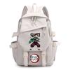 Sac à dos imprimé Demon Slayer pour adolescent étudiant Rentrée scolaire Sac à livres Femme Grande capacité Imperméable Sac de voyage