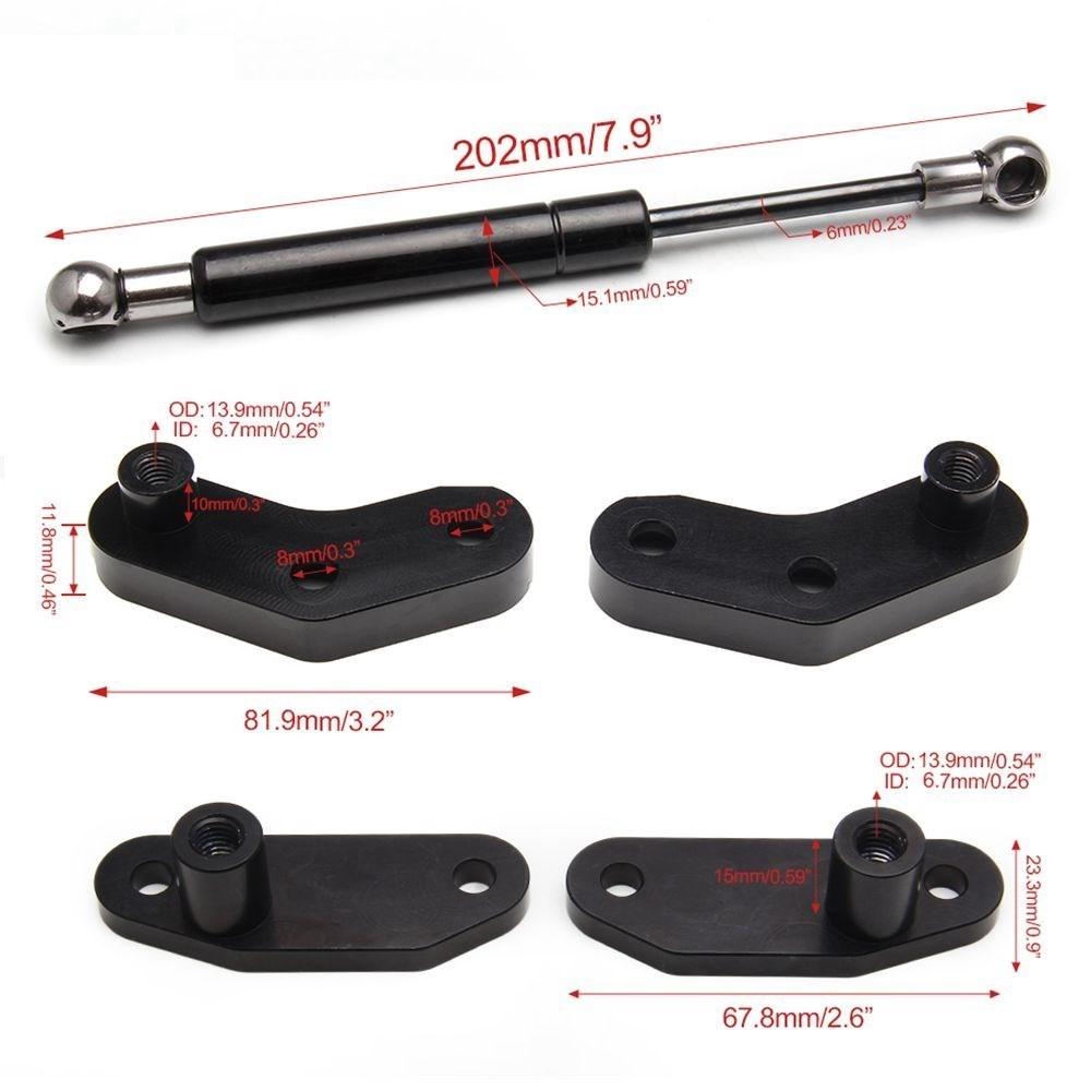 Zubehör Billet Aluminium Eloxierter Türöffner Stoßdämpfer Federbeine Halterungen Sätze Für Can-Am Maverick X3 2017-2025 UTV Hohe Qualität