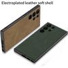 Skin Leather Hard Shell Phone Case For Samsung Galaxy S25 S24 Plus Ultra Shockproof Case