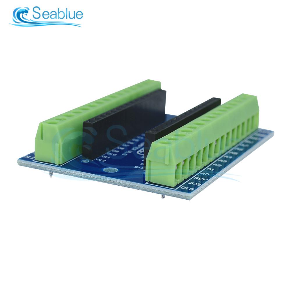 1 szt. NANO V3.0 3.0 Kontroler Adapter Terminalowy Płyta Rozszerzająca NANO IO Shield Prosta Płytka Rozszerzająca Dla Arduino AVR ATMEGA328P