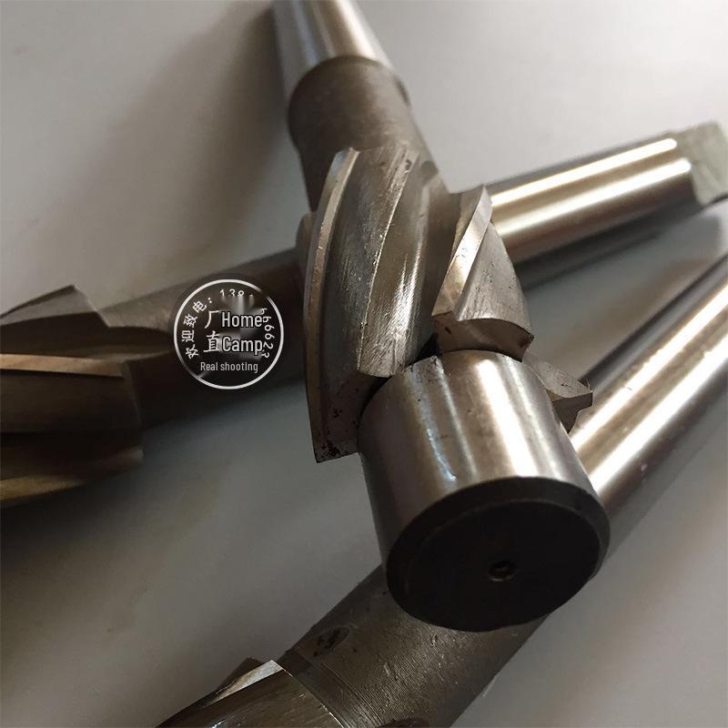 High-Speed Steel Flat-Bottom Countersink Drill with Replaceable Bit and Taper Shank Guide Pin