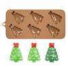 Holiday Themed Silicone Molds for Chocolate Making High Temperatures Resistant Candy Mould Handmade Dessert Bakewares