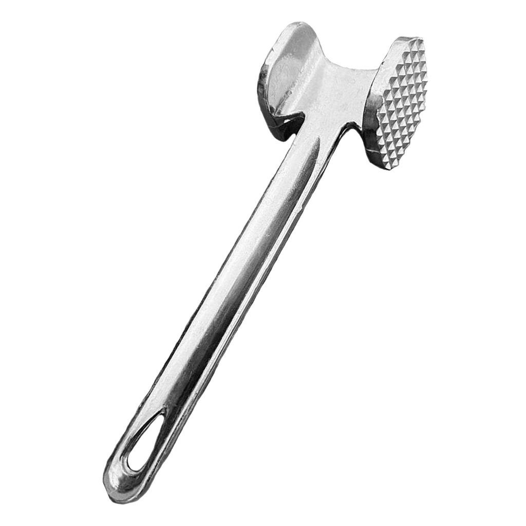 Kitchen Meat Hammer Aluminium Alloy Meat Mallet Round Silver Meat Tenderiser Steak Hammer