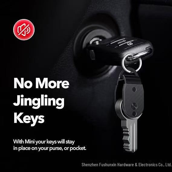 International Mini Portable Multifunctional Key Holder – Creative Design, Fits Any Key Length