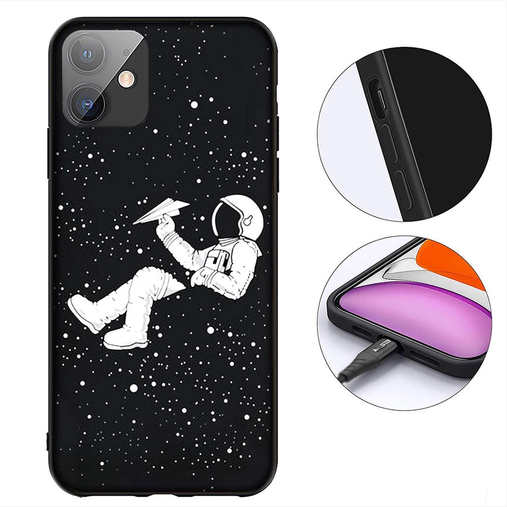 Custodia Astronauta Galassia Luna Cielo Stelle per Samsung Galaxy Note 20 9 10 S8 S10 Lite S9 Plus A54 A53 A21S S10E A17