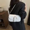 Einfarbige Schnalle Achseltasche Vintage Spicy Girl Handtasche Lässige Y2k Umhängetasche Damen