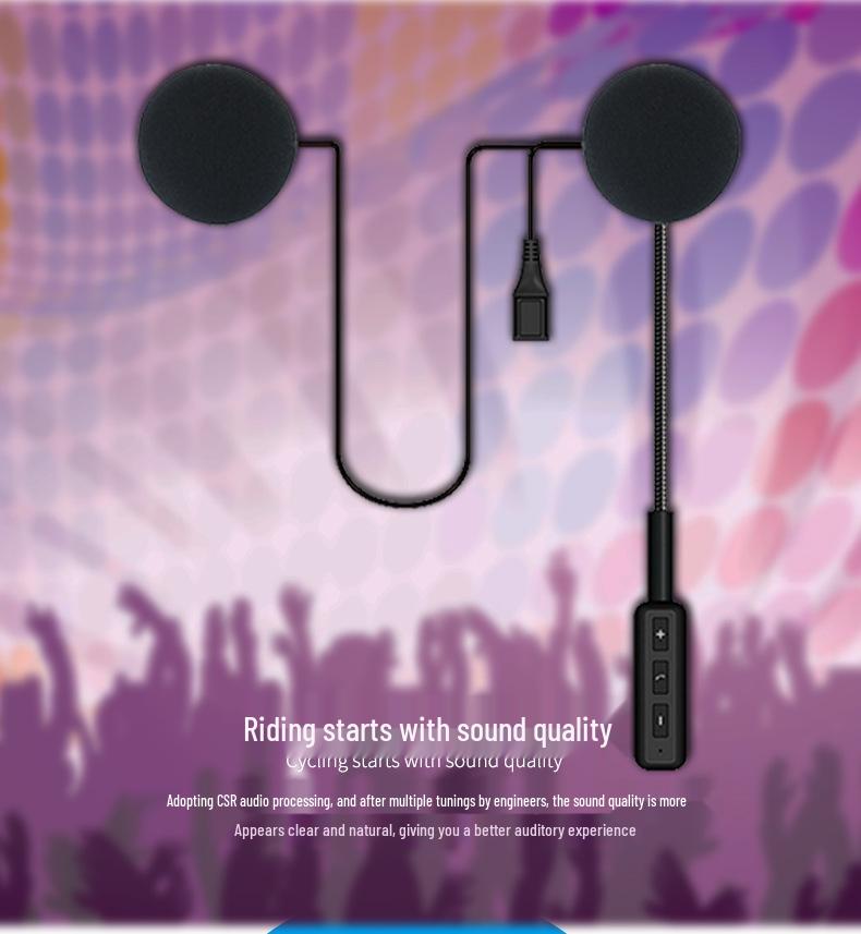 Wireless Bluetooth Headset Motorcycle Intercom for Helmets