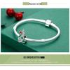 Yinziyun S925 Sterlingsilber Weihnachtsbaum Perlenarmband für Damen