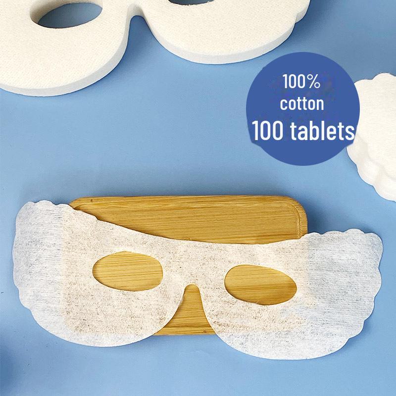 Disposable Silk Cotton Eye Mask for Spa Eye Care with Black Orchid Essence