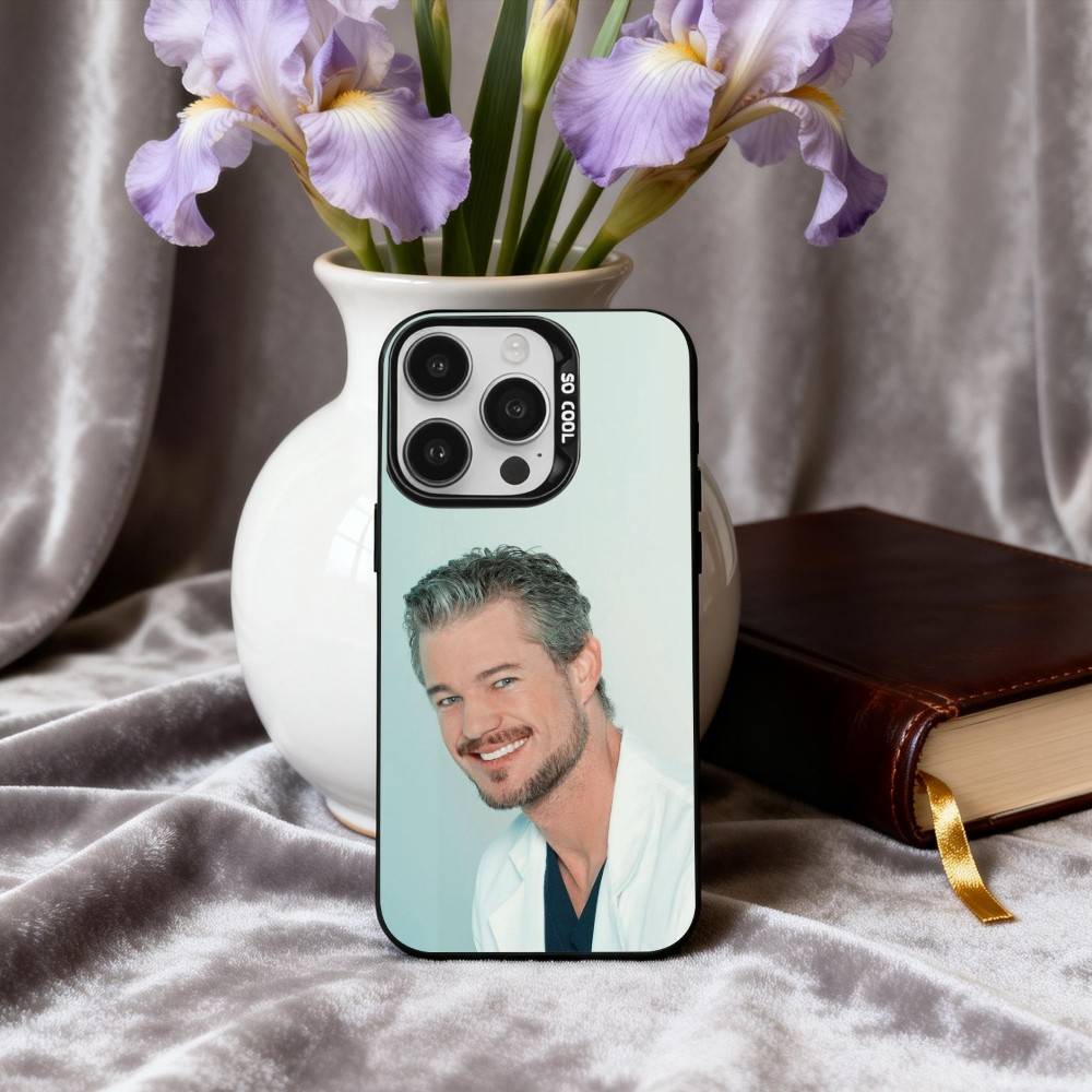 Actor E-Eric D-Dane Phone Case For iPhone17,16,15,14,13,12,11 Plus,Pro Max Black Candy Silver Phone Case