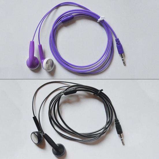 Universal Candy Color 3,5 mm plugg in-ear kablede hodetelefoner for telefon MP3 bærbar PC