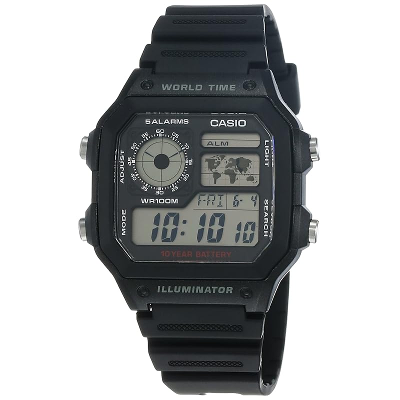 

КАСИО (Casio) часы цифровые AE-1200WH-1A мужские зарубежные модели [продукт]