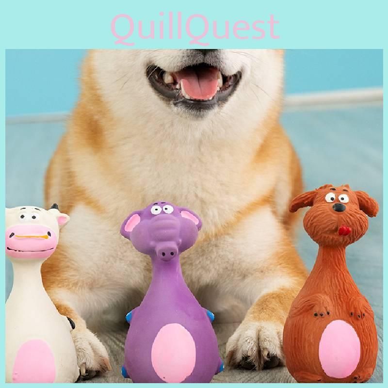 High Quality Squeaky Rubber Pet Toy For Dogs In Fun Cartoon Design And Colors