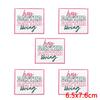 10pcs /Lots Pink Cartoon English Letter Embroidered Patches Diy Jackets Backpack Sew Badges Iron On Patches For Clothing Stickers 