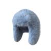 Hot Sale Outdoor Women Girl Furry Fluffy Designer Protect Ears Bucket Cap Long fox Faux Fur Caps Winter Hats