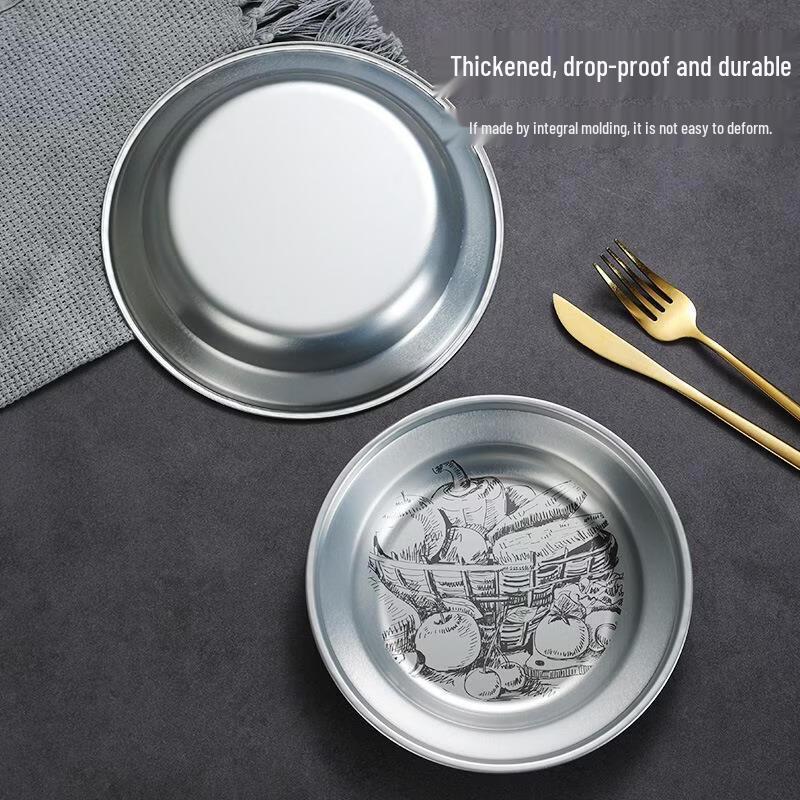 ZISIZ Retro American Square BBQ & Snack Plate
