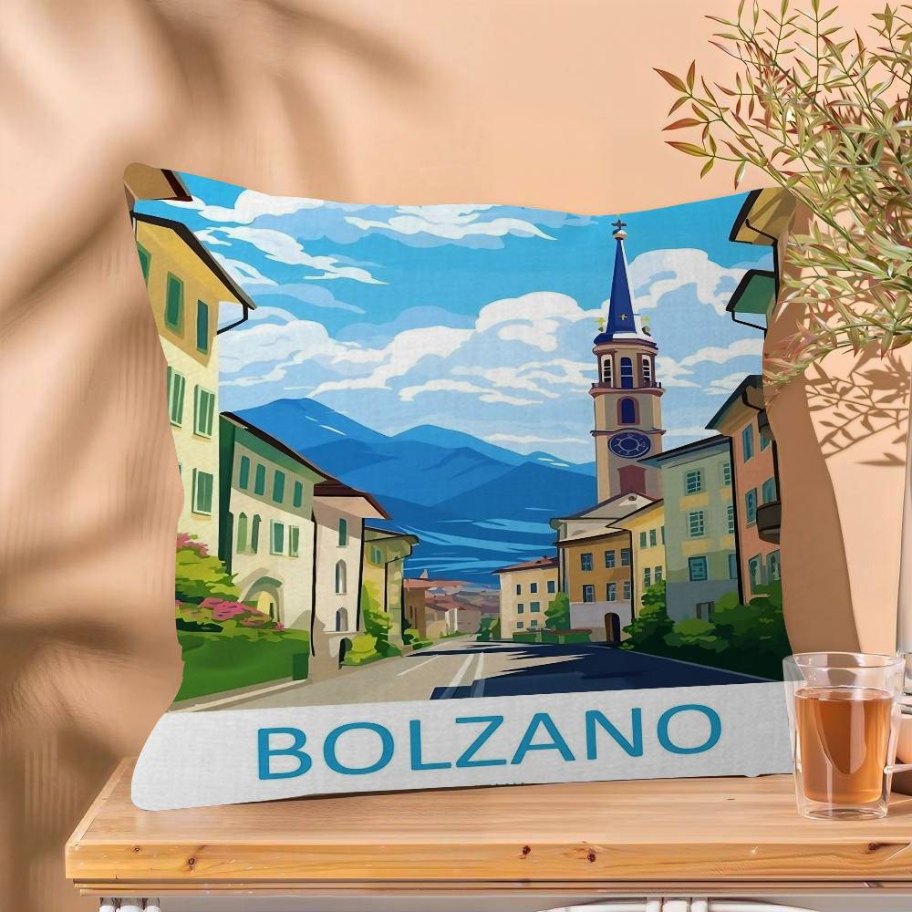 Florence Italy Europe TraveI City Landscape Pillow Cover Sofa Cushion Cover Home Room Decoration Children Gift