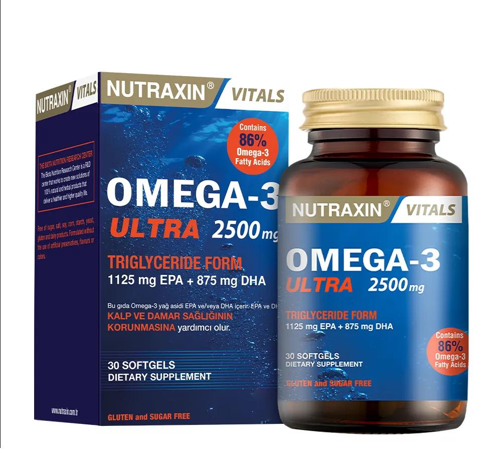 

Nutraxin Омега 3 Ультра 2500 мг 30 м яких капсул