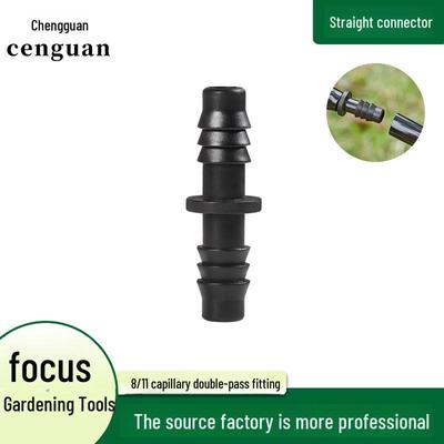 8/11 Straight Double-Barbed PE Pipe Extension for Micro-Spray Irrigation
