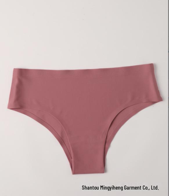 

Seamless Low-Waist Plus Size Sporty Simple Triangle Panties for Women L