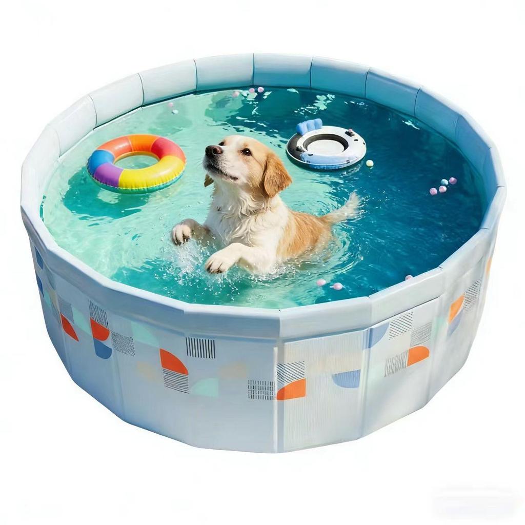 Faltbarer Haustier-Bade- und Spielpool für Hunde und Katzen – Kinder-Bällebad und Wasserspaß