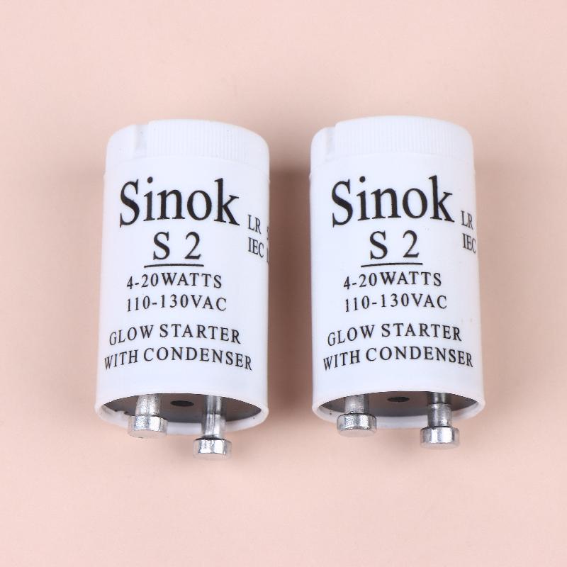 

1/2/5Pcs FS-2 Starter For AC110V Fluorescent Tube Fuse Starter 6-20W Mosquito-attracting Lamp Tube Accessories