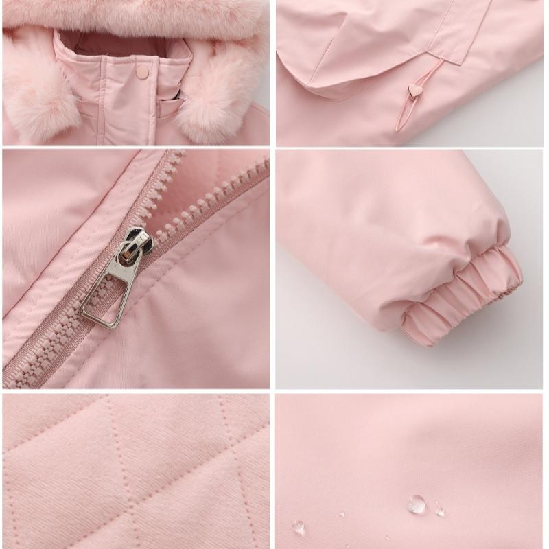 Winter Coat Women 2025 Long Plush Fur Collar Fleece Lined Parka Jacket Korean Style
