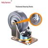 Heavy-Duty 6-inch Rubber Fixed Caster Wheel