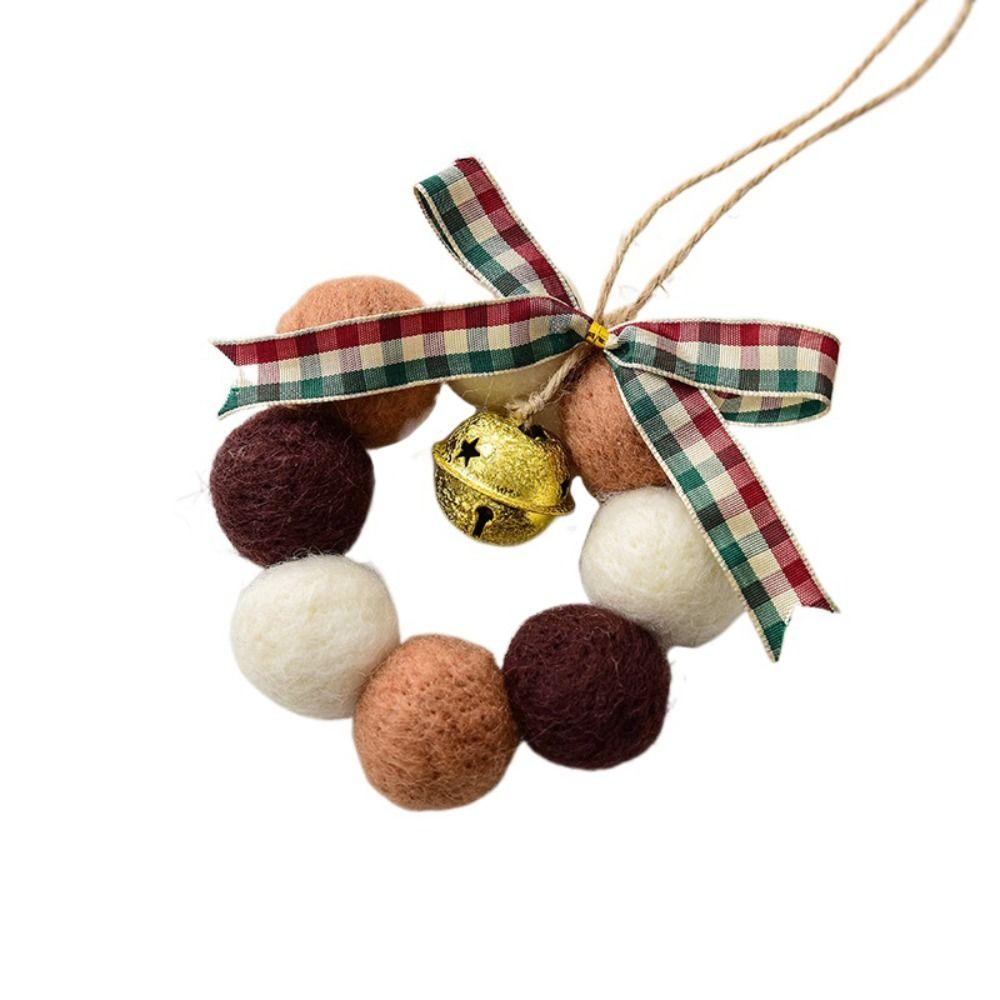 

Small Bell Christmas Tree Ornament Wool Felt Xmas Ornament Christmas Decoration Style F