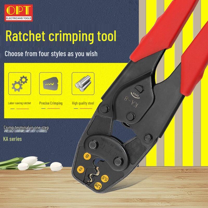 OPT KA-6 Ratchet Crimping Tool Standard