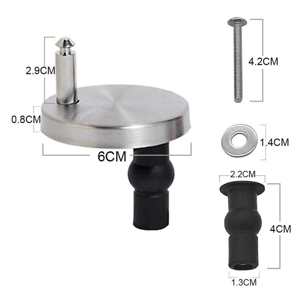 Top Toilet Seat Hinge Fittings Wc Accessories Fittings Fix