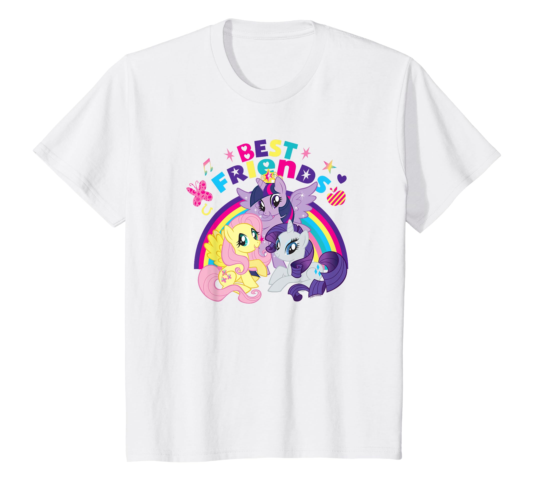 Kids My Little Friendship Is Magic Best Friends Rainbow Pony T-Shirt белый