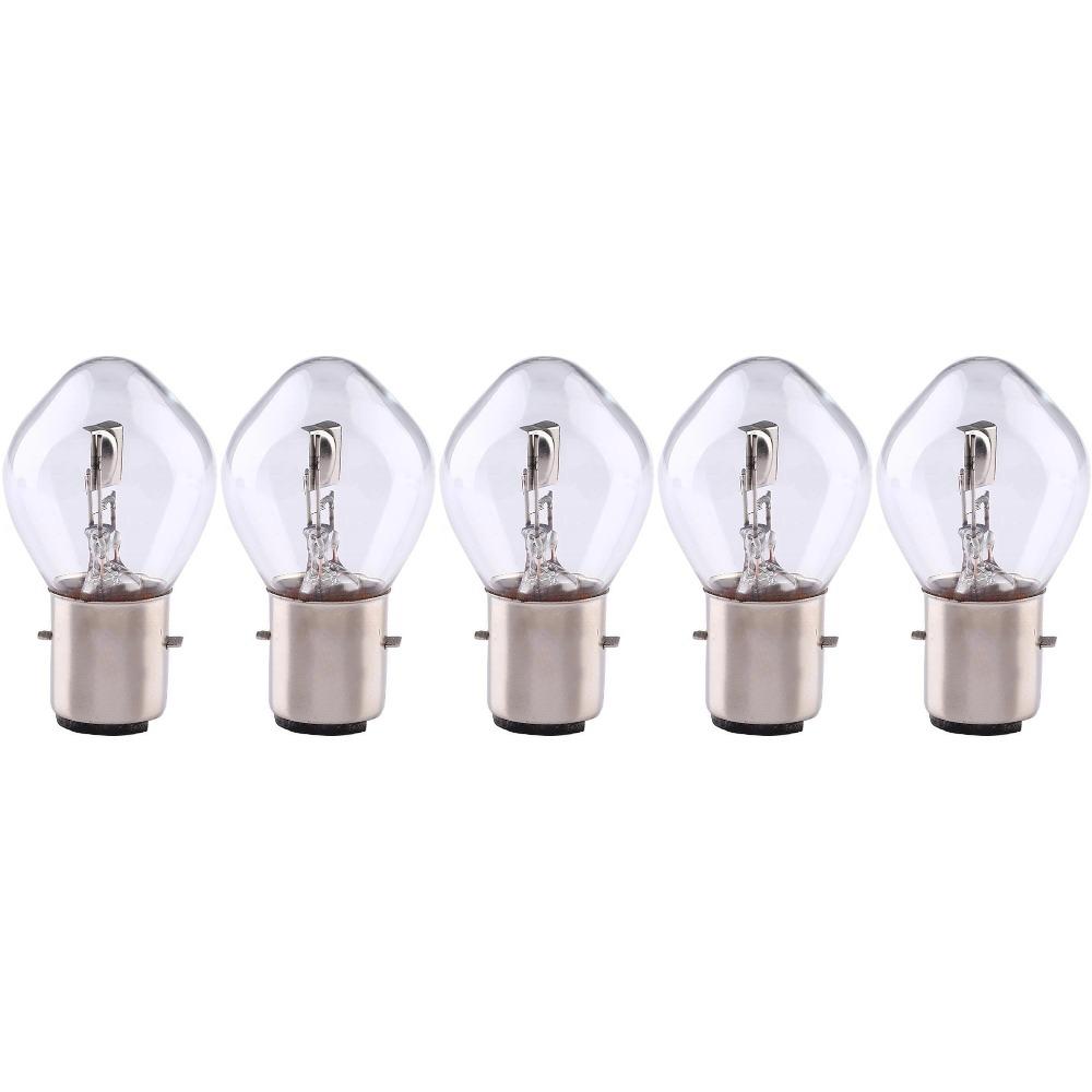 12V Motorcycle Halogen Headlight Bulb B35 12V35/35W BA20D Clear Light Motorcycle Car Brightness LED Bulbs Moped Scooter Lights